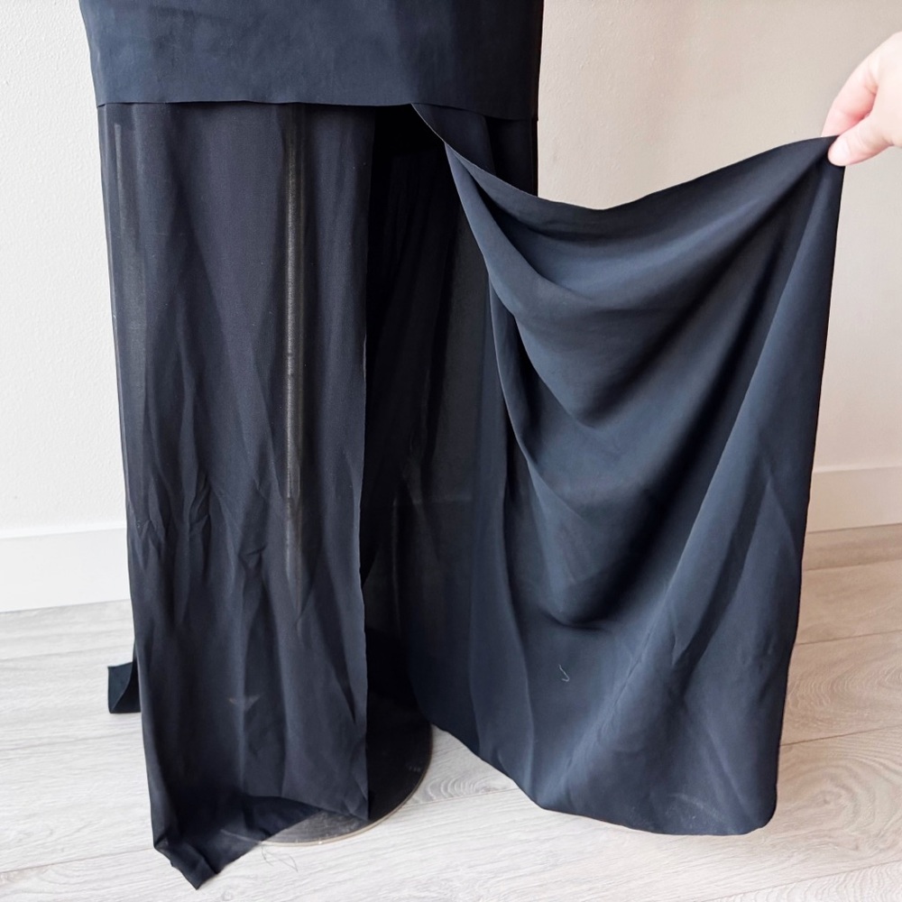 Acne Studios Black Layered Column Dress - Picture 8 of 16